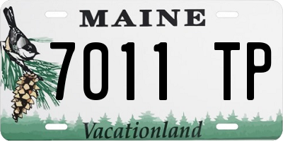 ME license plate 7011TP