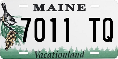 ME license plate 7011TQ