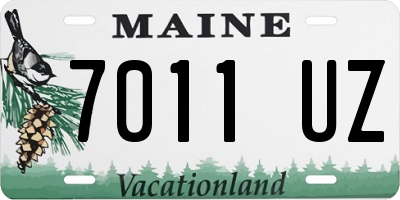 ME license plate 7011UZ
