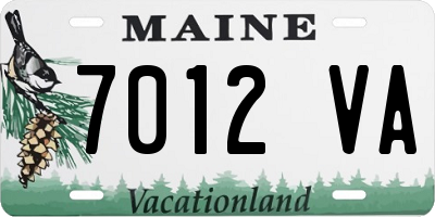 ME license plate 7012VA