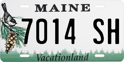 ME license plate 7014SH