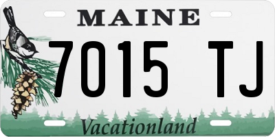 ME license plate 7015TJ