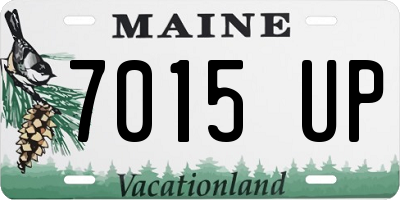 ME license plate 7015UP