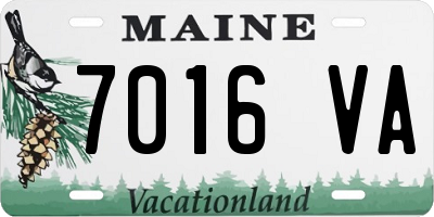 ME license plate 7016VA