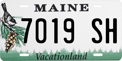 ME license plate 7019SH