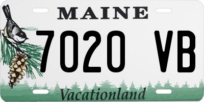 ME license plate 7020VB