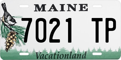 ME license plate 7021TP