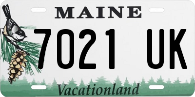 ME license plate 7021UK
