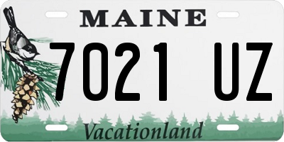 ME license plate 7021UZ