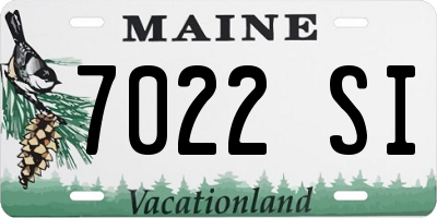 ME license plate 7022SI