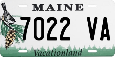 ME license plate 7022VA