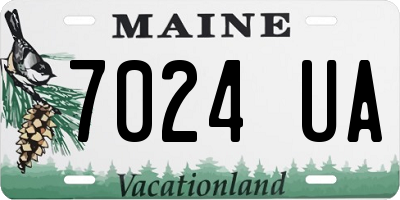 ME license plate 7024UA