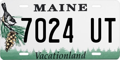 ME license plate 7024UT