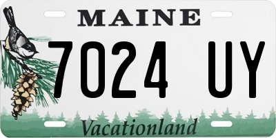 ME license plate 7024UY