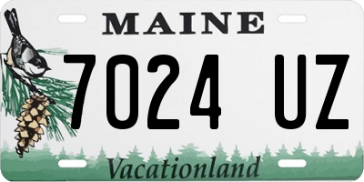 ME license plate 7024UZ