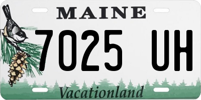 ME license plate 7025UH