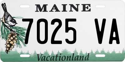 ME license plate 7025VA