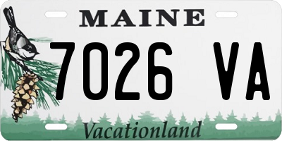 ME license plate 7026VA