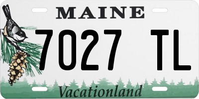 ME license plate 7027TL
