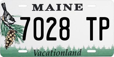 ME license plate 7028TP