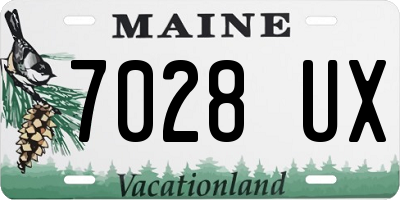 ME license plate 7028UX