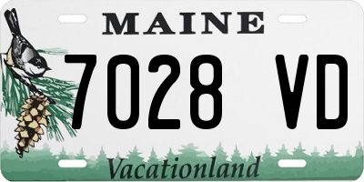 ME license plate 7028VD