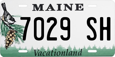 ME license plate 7029SH