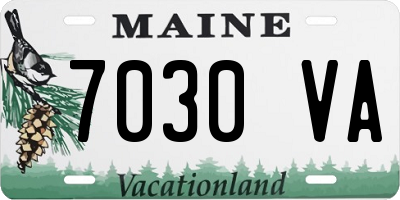 ME license plate 7030VA