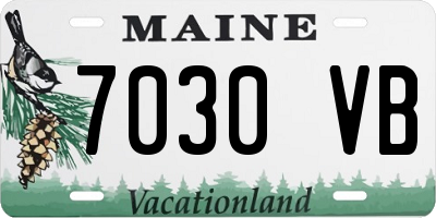 ME license plate 7030VB