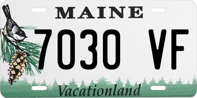 ME license plate 7030VF