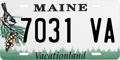 ME license plate 7031VA