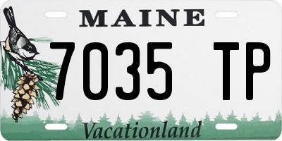 ME license plate 7035TP