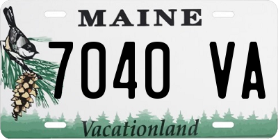 ME license plate 7040VA