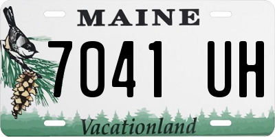 ME license plate 7041UH