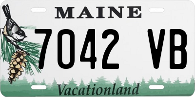 ME license plate 7042VB