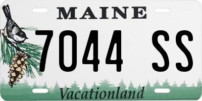 ME license plate 7044SS