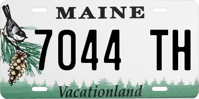 ME license plate 7044TH