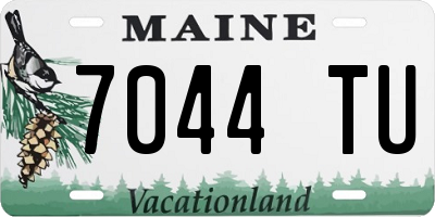 ME license plate 7044TU