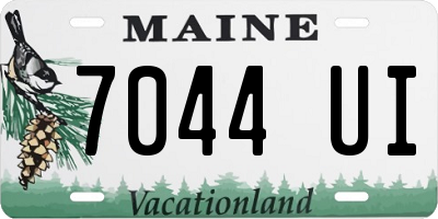 ME license plate 7044UI