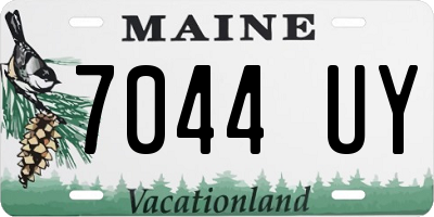 ME license plate 7044UY