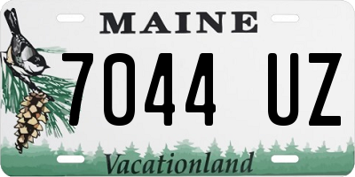 ME license plate 7044UZ