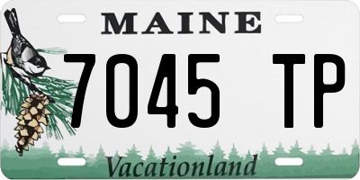 ME license plate 7045TP