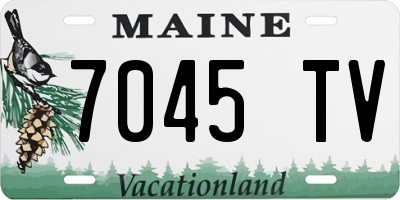 ME license plate 7045TV