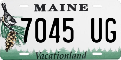 ME license plate 7045UG