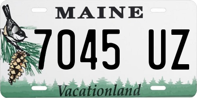 ME license plate 7045UZ
