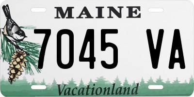 ME license plate 7045VA