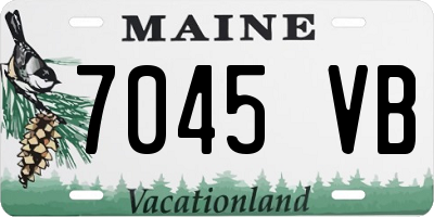 ME license plate 7045VB