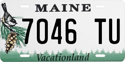 ME license plate 7046TU