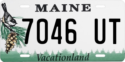 ME license plate 7046UT