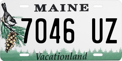 ME license plate 7046UZ